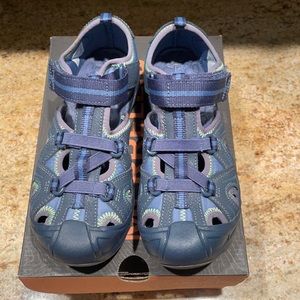Merrell Big Kids Hydro Sandal navy/green, size 3